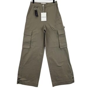 Remain Birger Christensen Pants Womens 6 36 Brindle Canvas‎ Wide Cargo Organic